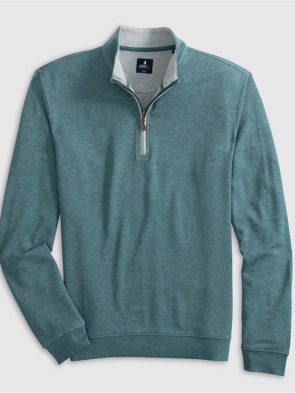 Johnnie-O Men’s Sully Quarter Zip Pullover | Mackerel Teal | Medium